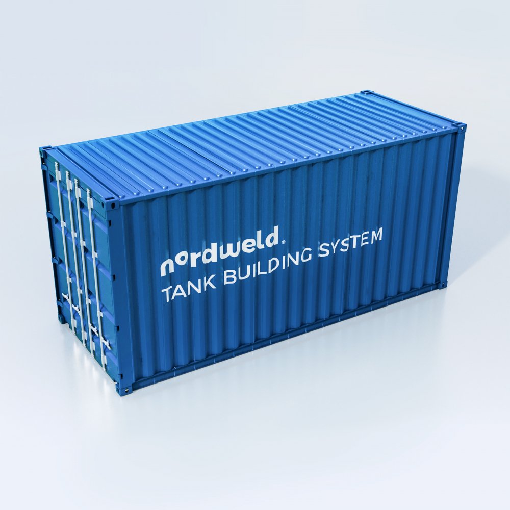 20ft High Cube container for Nordweld Tank Building System